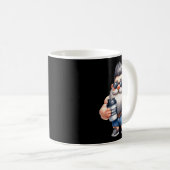 Whey Protein Gnome Vater Funny Bodybuilder Graphic Kaffeetasse (VorderseiteRechts)