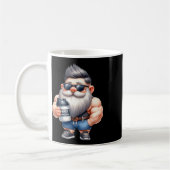 Whey Protein Gnome Vater Funny Bodybuilder Graphic Kaffeetasse (Links)