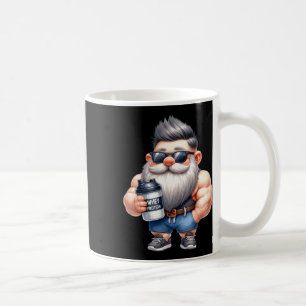 Whey Protein Gnome Vater Funny Bodybuilder Graphic Kaffeetasse
