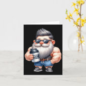 Whey Protein Gnome Vater Funny Bodybuilder Graphic Karte (Gelbe Blume)
