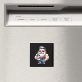 Whey Protein Gnome Vater Funny Bodybuilder Graphic Magnet (In Situ (Geschirrspüler))