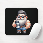 Whey Protein Gnome Vater Funny Bodybuilder Graphic Mousepad (Mit Mouse)