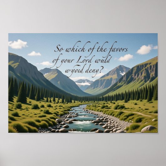 Which Favors Will You Deny? | Landscape Print Poster (Vorne)