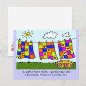 Which One is My Blanket? Postkarte (Vorne/Hinten)