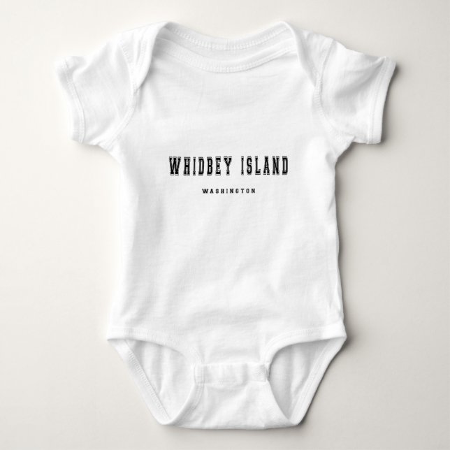 Whidbey Insel Washington Baby Strampler (Vorderseite)