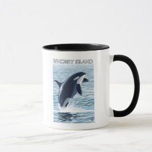 Whidbey Insel, WashingtonOrca Springen Tasse