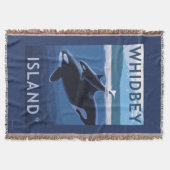 Whidbey Insel, WashingtonOrca und Kalb Decke (Vorderseite)