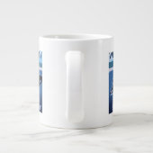Whidbey Insel, WashingtonOrca und Kalb Jumbo-Tasse (Rückseite)