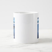 Whidbey Insel, WashingtonOrca und Kalb Jumbo-Tasse (Vorderseite)