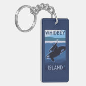 Whidbey Insel, WashingtonOrca und Kalb Schlüsselanhänger (Vorderseite links)