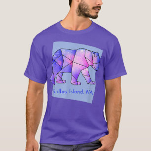 Whidbey Island Galaxy Bear Abstrakt Geometrie und T-Shirt