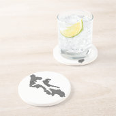 Whidbey Island Island County Map Design Getränkeuntersetzer (Seite)