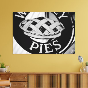 Whidbey Island Pies Langley Schild Fotografie