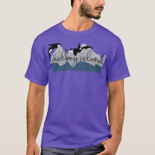 Whidbey Island Sticker Wale und Wasser T-Shirt
