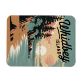 Whidbey Island Vintag Magnet (Horizontal)