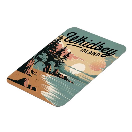 Whidbey Island Vintag Magnet (Linke Seite)