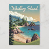 Whidbey Island Vintag Postkarte (Vorderseite)