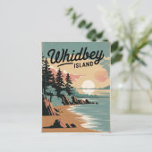 Whidbey Island Vintag Postkarte (Stehend Vorderseite)