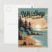 Whidbey Island Vintag Postkarte (Vorne/Hinten)