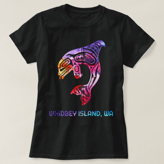 Whidbey Island Washington Native American Orca Kil T-Shirt (Design vorne)
