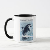 Whidbey Island, WashingtonOrca Jumping Tasse (Links)