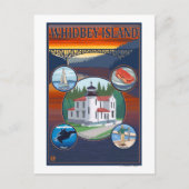Whidbey Island, WashingtonScenic Travel Poster Postkarte (Vorderseite)