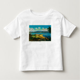 Whidby Insel und Mt.-Bäcker vom Hafen Townsend Kleinkind T-shirt