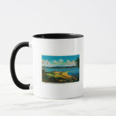 Whidby Island und Mt Baker von Port Townsend Tasse (Links)
