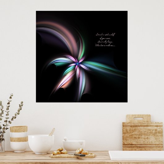 Whiff - Fraktal Art, Poster (Küche)