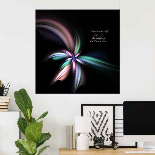 Whiff - Fraktal Art, Poster (Heimbüro)