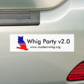 whigowl2, Whig-Party v2.0, www.modernwhig.org Autoaufkleber (Auf Auto)