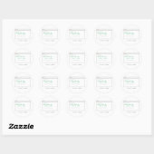 while(true): Endlosschleife - Dev Sticker-Geschenk Runder Aufkleber (Blatt)