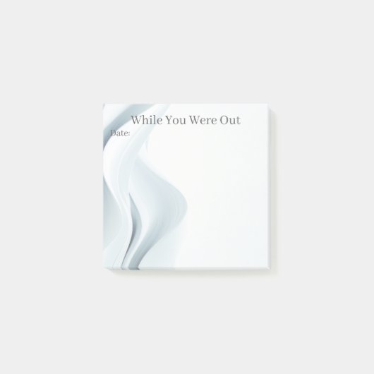 While You Were Out Message Business Note Post-it Klebezettel (Vorderseite)