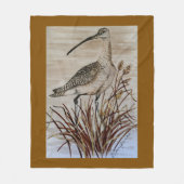 Whimbrel Fleece Blanket (Vorderseite)