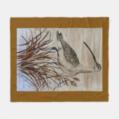 Whimbrel Fleece Blanket (Vorderseite (Horizontal))