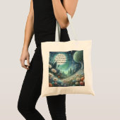 Whimical Night & Quote Tragetasche (Vorderseite (Produkt))