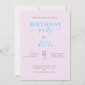 WHIMISCAL 3rd BIRTHDAY CAKE PARTY EINLADUNG (Vorderseite)