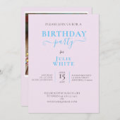 WHIMISCAL 3rd BIRTHDAY CAKE PARTY EINLADUNG (Vorne/Hinten)