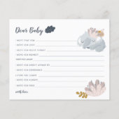 Whimiscal Elephant Blume wünscht Baby Holiday Flyer (Vorne)
