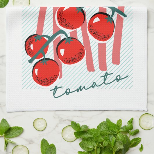 Whimiscal Italien Tomaten Geschirrtuch (Gefaltet)