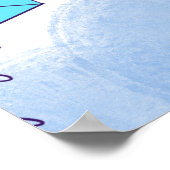 Whimiscal Kites Multicolored Sky Pattern Poster (Ecke)