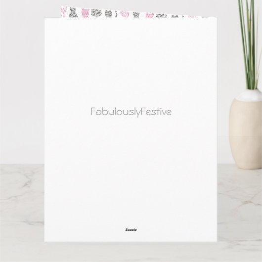 Whimiscal Pink und Gray Sketch Cat Geschenkideen Karte (Rückseite)