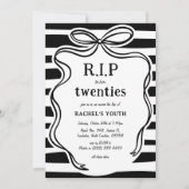 Whimiscal R.I.P bis zu ihren zwanziger 30. Geburts Einladung (Vorderseite)