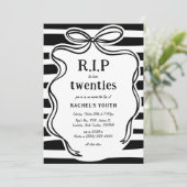 Whimiscal R.I.P bis zu ihren zwanziger 30. Geburts Einladung (Stehend Vorderseite)