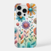 Whimisical Colorful Wildflowers | Phone Case iPhone Hülle (Rückseite)