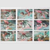 Whimisical Gothic Fairy Junk Journal Decoupage Seidenpapier (Vorderseite)