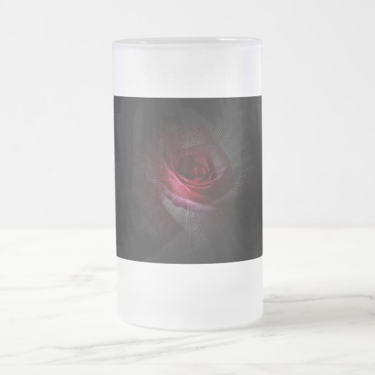 Whimiskale Rose Stein Mattglas Bierglas (Mittel)