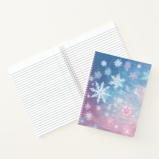 Whimscal Snowflake Journal, Winter Notebook Notizblock (Innenseite)