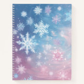 Whimscal Snowflake Journal, Winter Notebook Notizblock (Vorderseite)