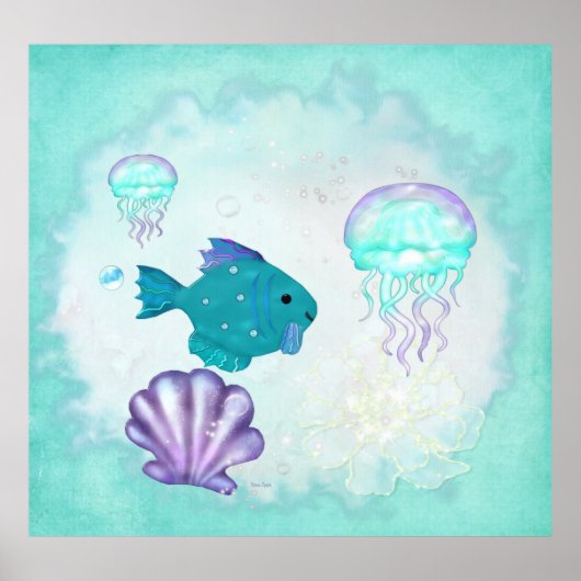 Whimsey Aquarium 2 Folklore KINDERZIMMER PEDIATRIC Poster (Vorne)